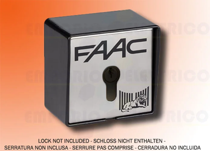 faac outdoor key button 2 contacts + electrobrake t21 ef 401016