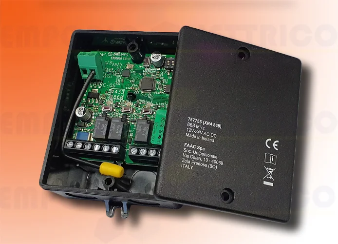 faac 4-channel outdoor receiver omnidec xr4 868 c 787755 (ex 787750)
