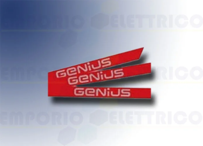 genius stickers kit with genius brand for simple rod 6100201