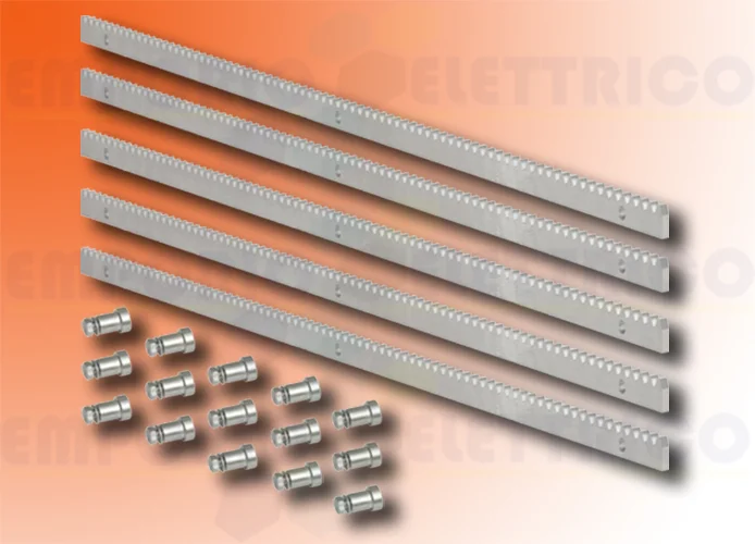 faac zinc rack 30x12 m4 weld-on fittings - 5 meters - 490122 5