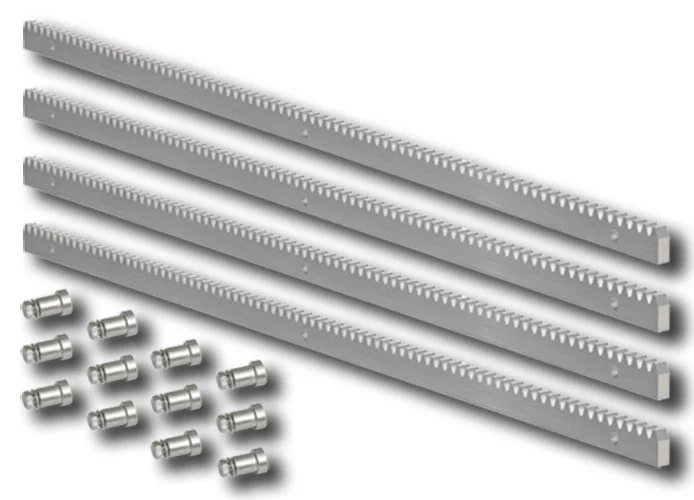 faac zinc gear rack 30x8 m4 weld-on fittings - 4 meters - 490123