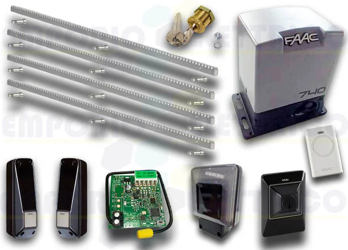 faac automation kit delta2 kit safe + 4mt gear rack emp1056303445cremz
