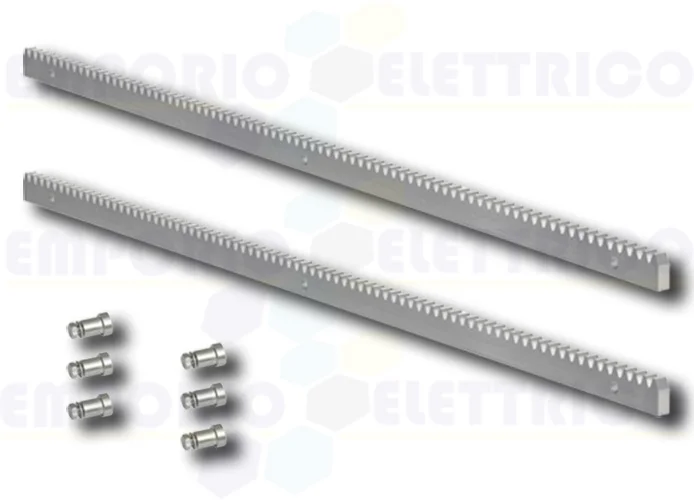 emporio module 4 gear rack in galvanised steel 30x12 - 2 meters - crem30x12 2